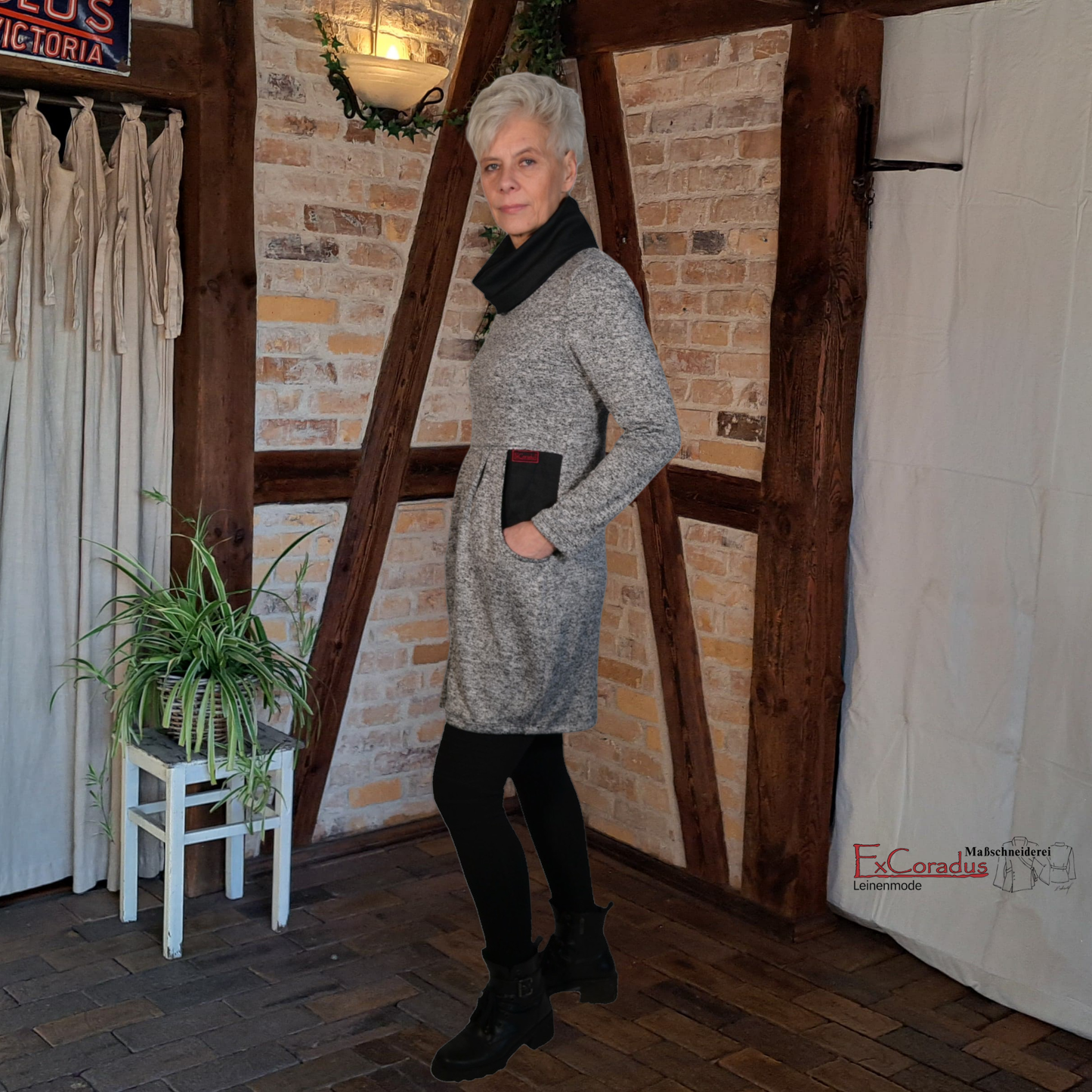 Elegant & Natürlich: Kleid Marlies in raffiniertem Design