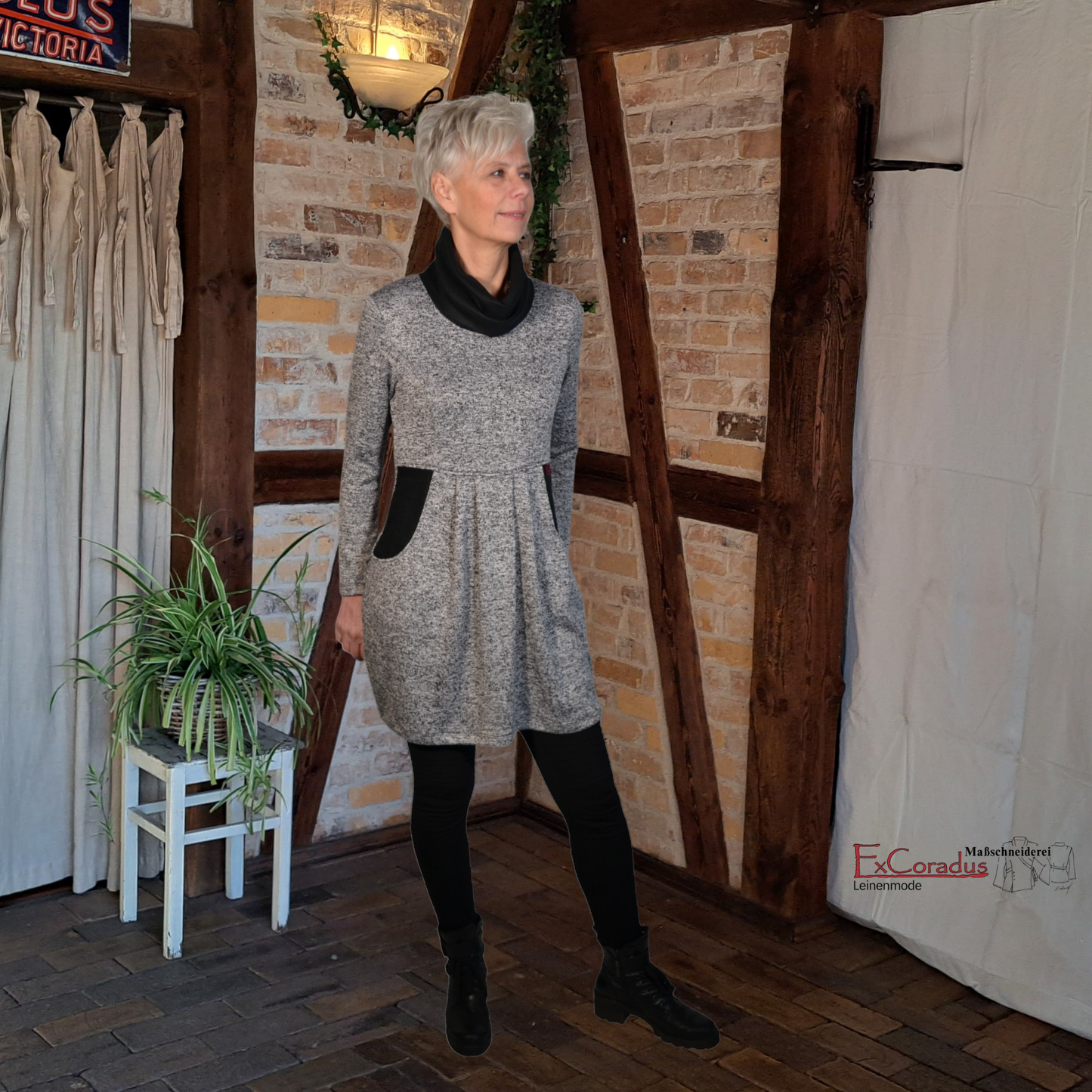 Elegant & Natürlich: Kleid Marlies in raffiniertem Design