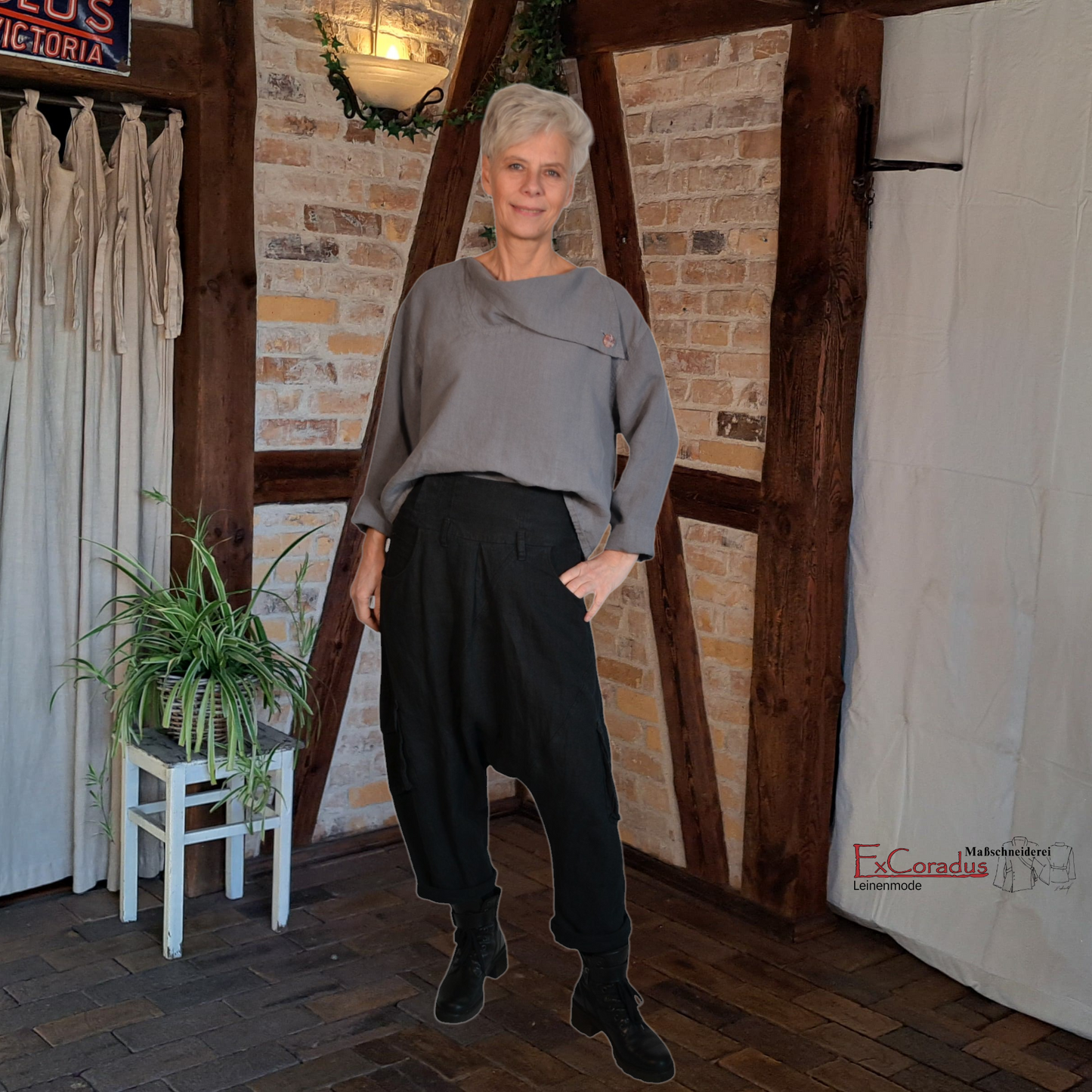 Modern & Natürlich: Shirt Conny aus 100% Leinen für einen entspannten Look